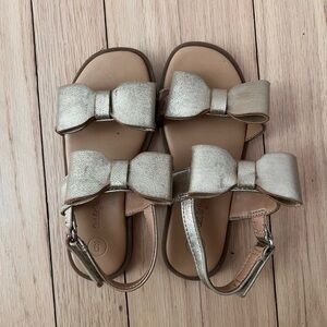 Cat & Jack Metallic Bow Sandals